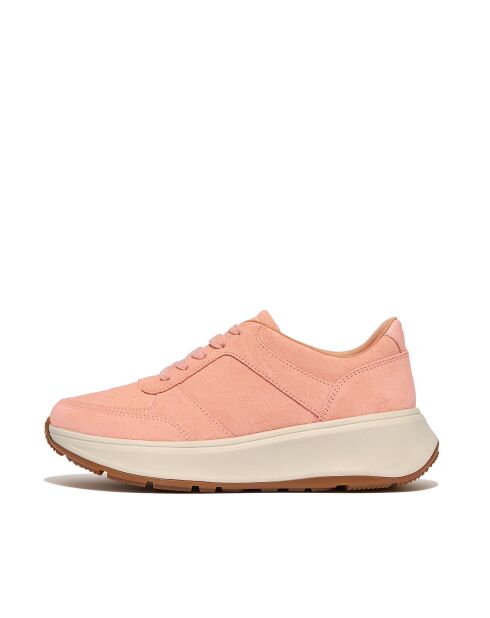 Baskets Plateforme en daim rose