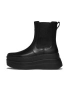 Chelsea boots en cuir F-Mode Stack noires