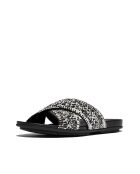 Mules tressées Gracie noir / ivoire