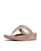 Tongs Lulu Maxi-Crystal beige classique
