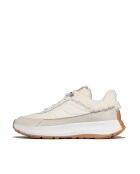Sneakers effet moumoute F-Mode crème