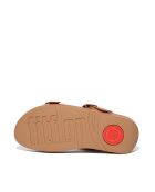 Mules en cuir réglables Lulu beige clair