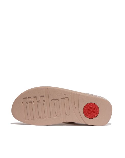 Tongs Halo Bead-Circle beige métallisé