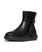 Demi-bottes en cuir IQ-Comff à pompon noires