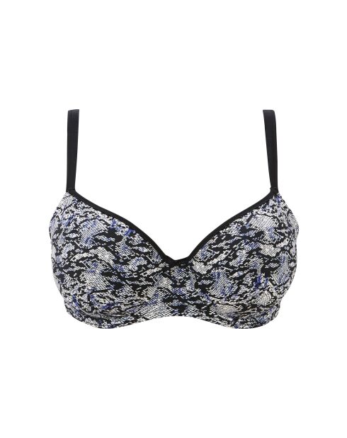 Haut de maillot de bain At the World's End imprimé animal noir