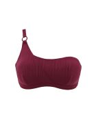 Haut de maillot de bain brassière sans armatures On Board rouge rhododendron