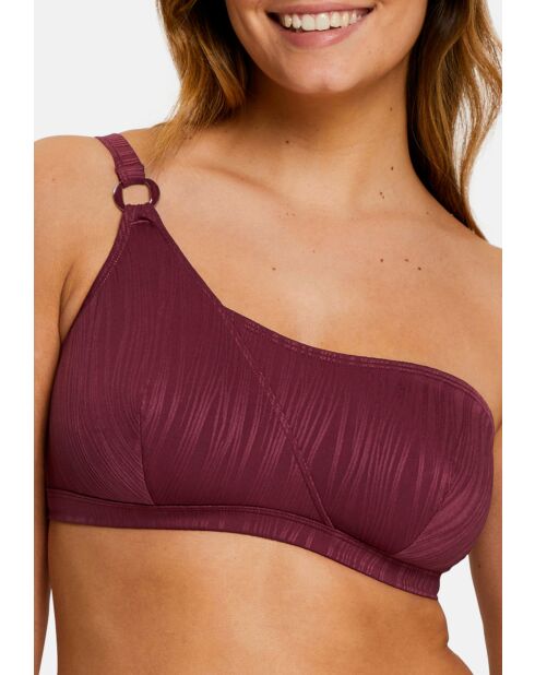 Haut de maillot de bain brassière sans armatures On Board rouge rhododendron