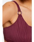 Haut de maillot de bain brassière sans armatures On Board rouge rhododendron