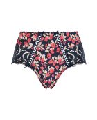Shorty Amelie Print imprimé floral marine et rouge