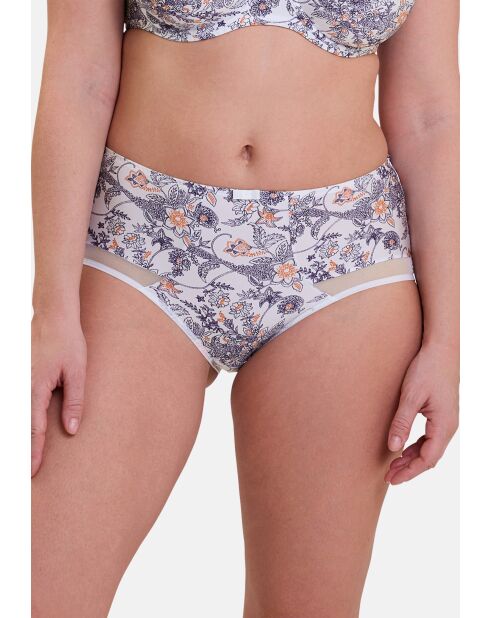 Shorty Complice imprimé paisley mûre & mandarine