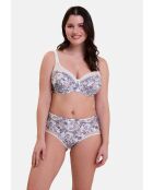 Shorty Complice imprimé paisley mûre & mandarine