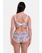 Shorty Complice imprimé paisley mûre & mandarine