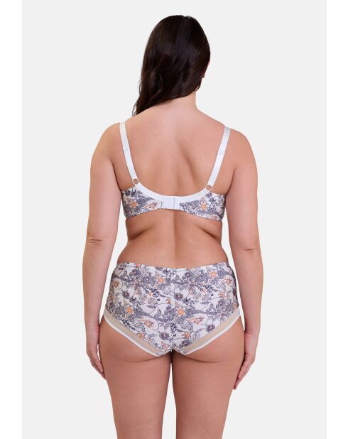Shorty Complice imprimé paisley mûre & mandarine