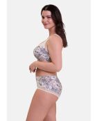 Shorty Complice imprimé paisley mûre & mandarine