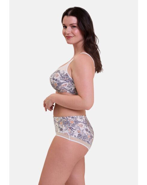 Shorty Complice imprimé paisley mûre & mandarine