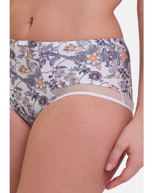 Shorty Complice imprimé paisley mûre & mandarine