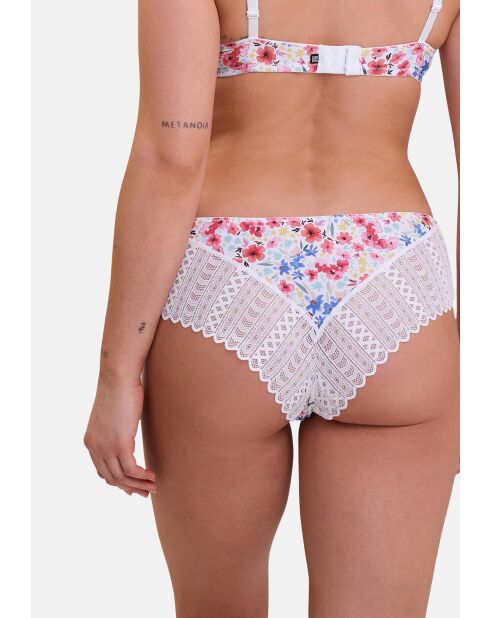 Shorty Talentueuse imprimé aquarelle florale