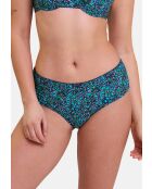 Shorty Espiègle imprimé liberty bleu