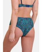 Shorty Espiègle imprimé liberty bleu