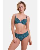 Shorty Espiègle imprimé liberty bleu