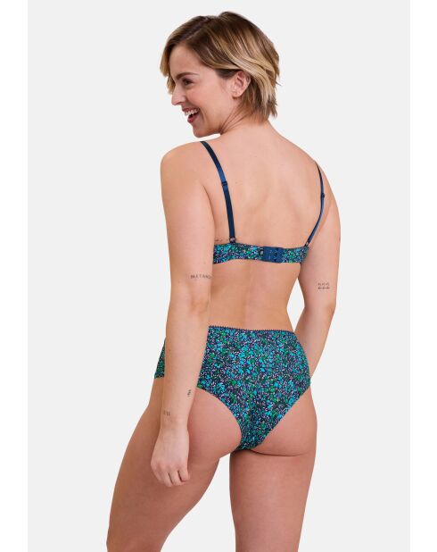Shorty Espiègle imprimé liberty bleu