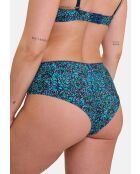 Shorty Espiègle imprimé liberty bleu