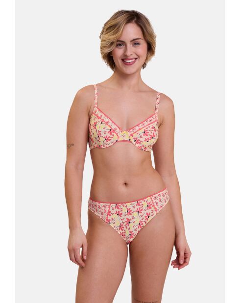 Culotte Trépidante imprimé illusion florale