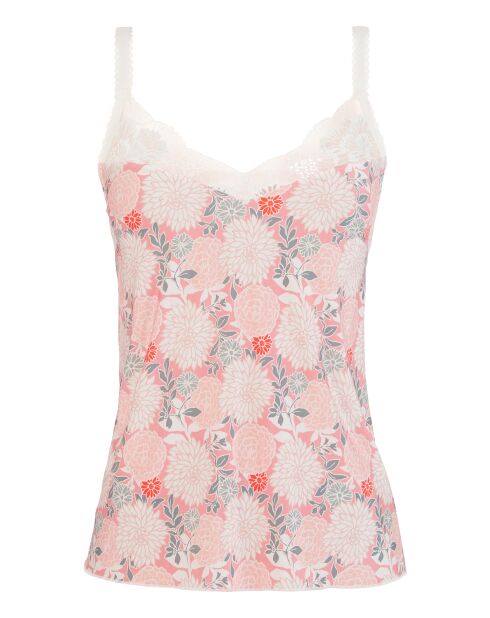 Caraco homewear Aurélie imprimé dahlia clair