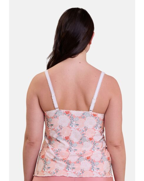 Caraco homewear Aurélie imprimé dahlia clair