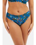 Culotte Arum Mosaic imprimé floral bleu mykonos