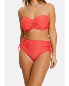 Haut de maillot de bain bandeau à armatures Bask In Bliss rouge poppy