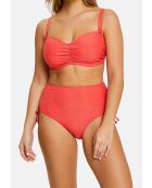 Culotte de bain taille haute Bask In Bliss rouge poppy