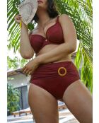 Culotte de bain taille haute Elevated Basics grenade