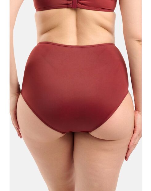 Culotte de bain taille haute Elevated Basics grenade