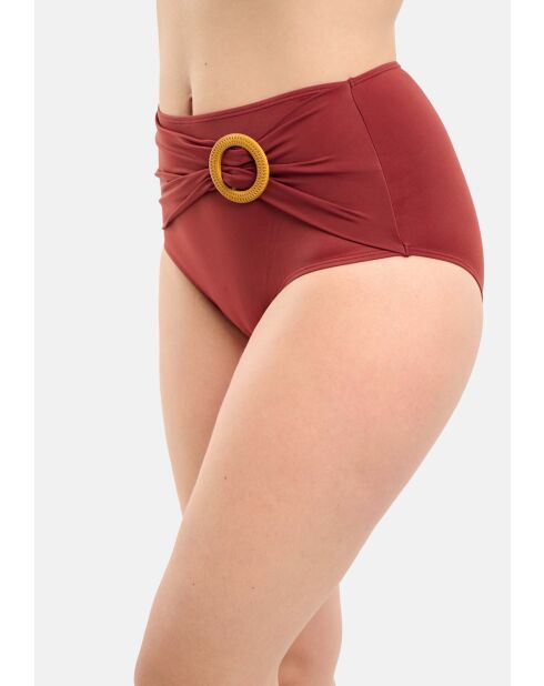 Culotte de bain taille haute Elevated Basics grenade