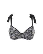 Haut de maillot de bain At the World's End imprimé animal noir