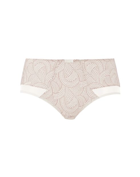 Shorty Complice imprimé graphique taupe