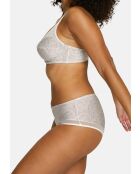 Shorty Complice imprimé graphique taupe