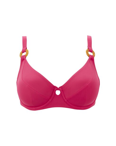 Haut de maillot de bain Elevated Basics rose virtuel