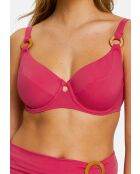 Haut de maillot de bain Elevated Basics rose virtuel
