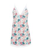 Nuisette Intrépide imprimé floral romantique
