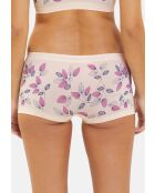 Shorty Zen Fantaisie imprimé feuillage zen