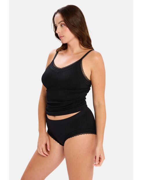 Caraco homewear Agathe noir
