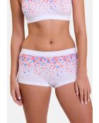 Shorty Zen Fantaisie imprimé pétales zen
