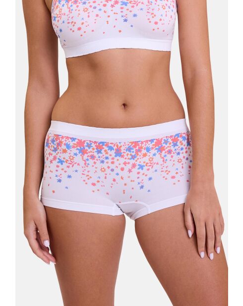 Shorty Zen Fantaisie imprimé pétales zen