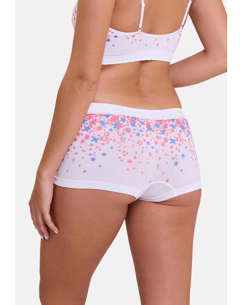Shorty Zen Fantaisie imprimé pétales zen