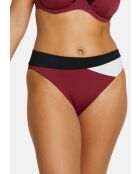 Culotte de bain Beyond the beach colorblock prune