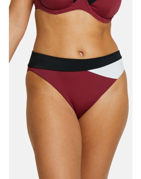 Culotte de bain Beyond the beach colorblock prune