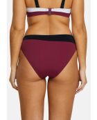 Culotte de bain Beyond the beach colorblock prune