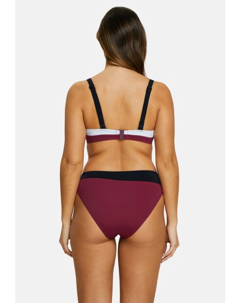 Culotte de bain Beyond the beach colorblock prune